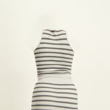 LADIES NOVA FASHION STRIPE SEAMLESS RACE TOP