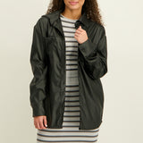 LADIES NOVA BLACK LONGER LENGTH SHACKET