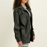 LADIES NOVA BLACK LONGER LENGTH SHACKET