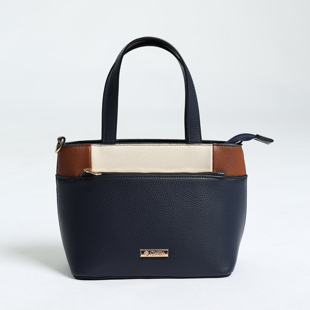 Colourblocked Tote Bag.