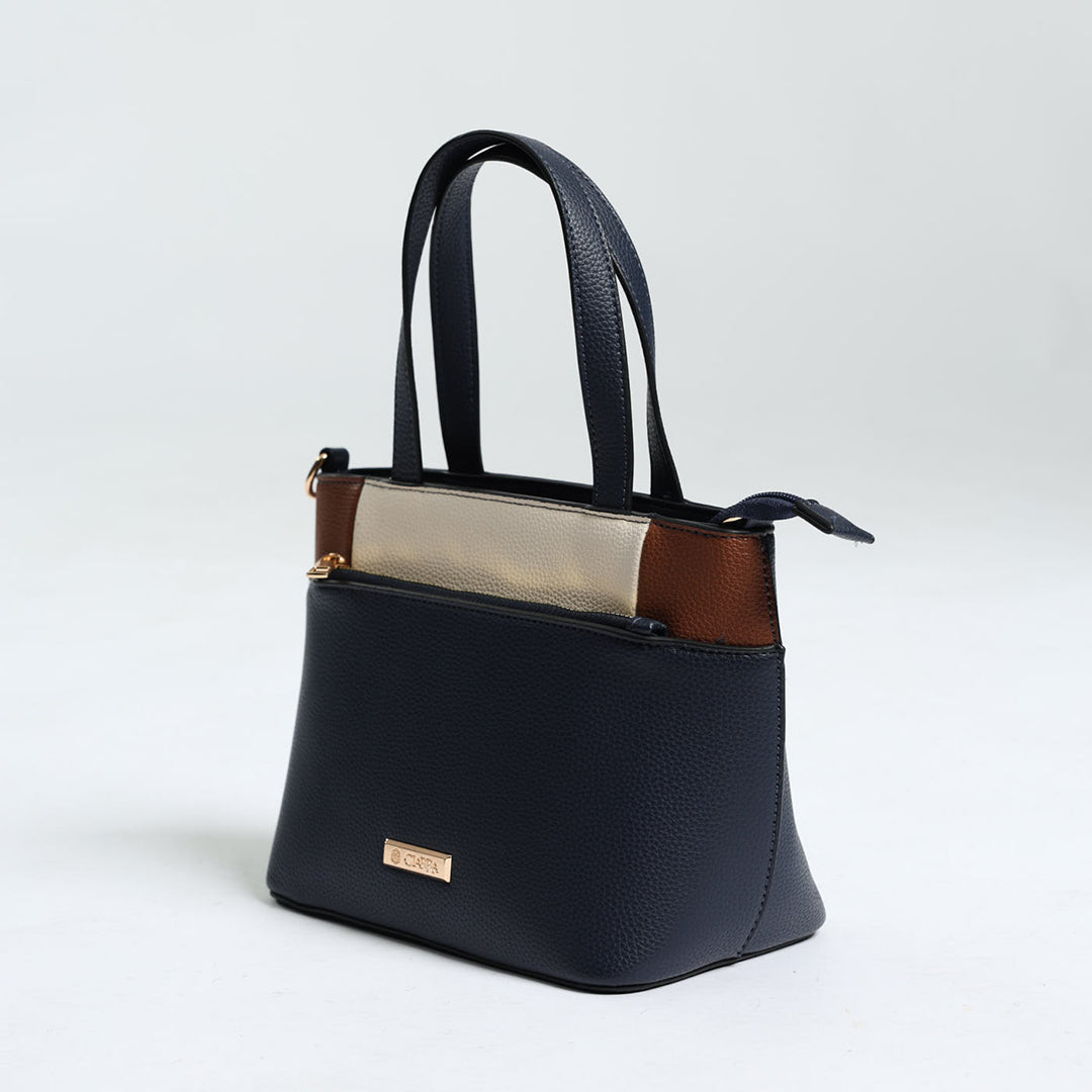 Colourblocked Tote Bag.