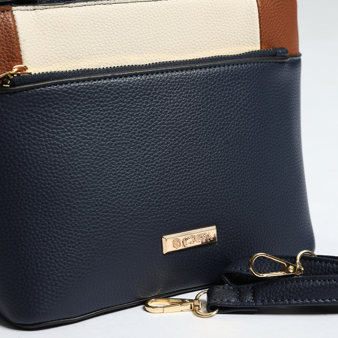 Colourblocked Tote Bag.