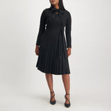 Black Pleated Dress