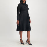 Black Pleated Dress