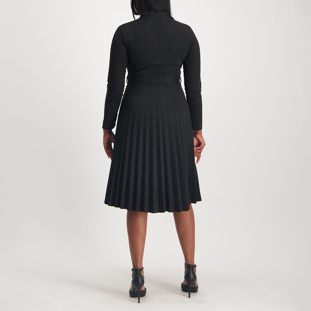 Black Pleated Dress
