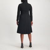 Black Pleated Dress