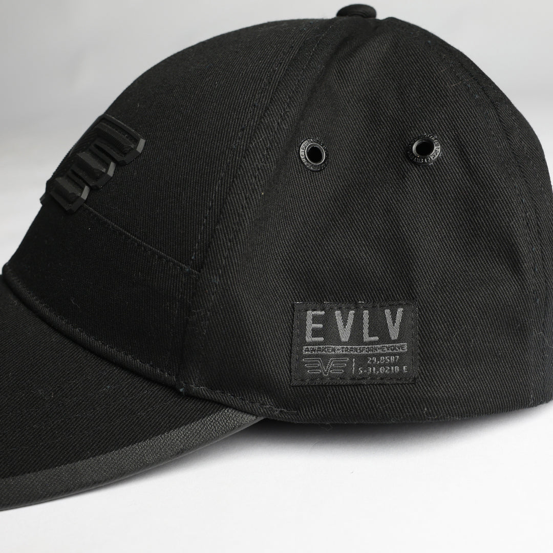 Evolve Black Peak Cap