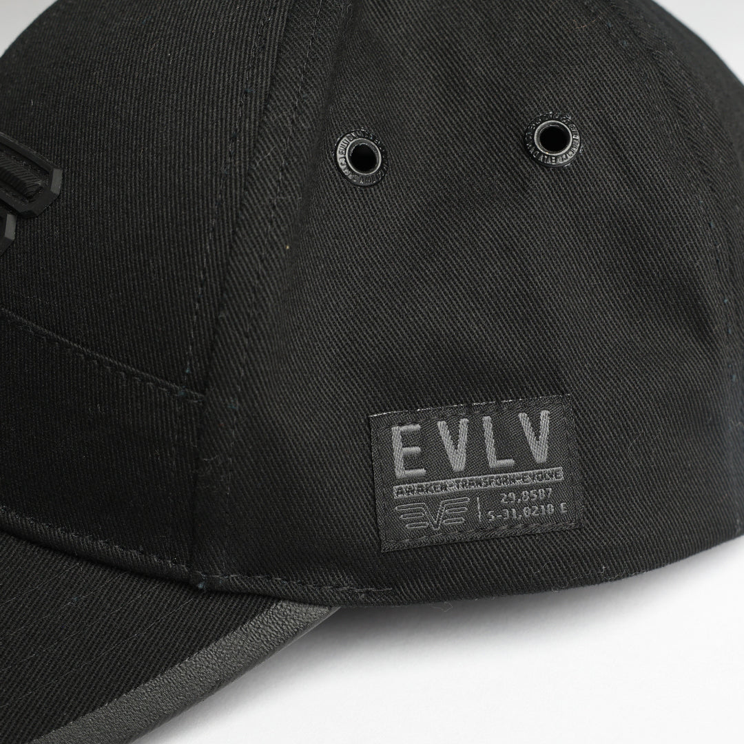 Evolve Black Peak Cap