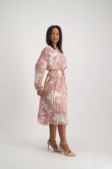 LADIES CIARRA STONE  LUREX TIERED DRESS