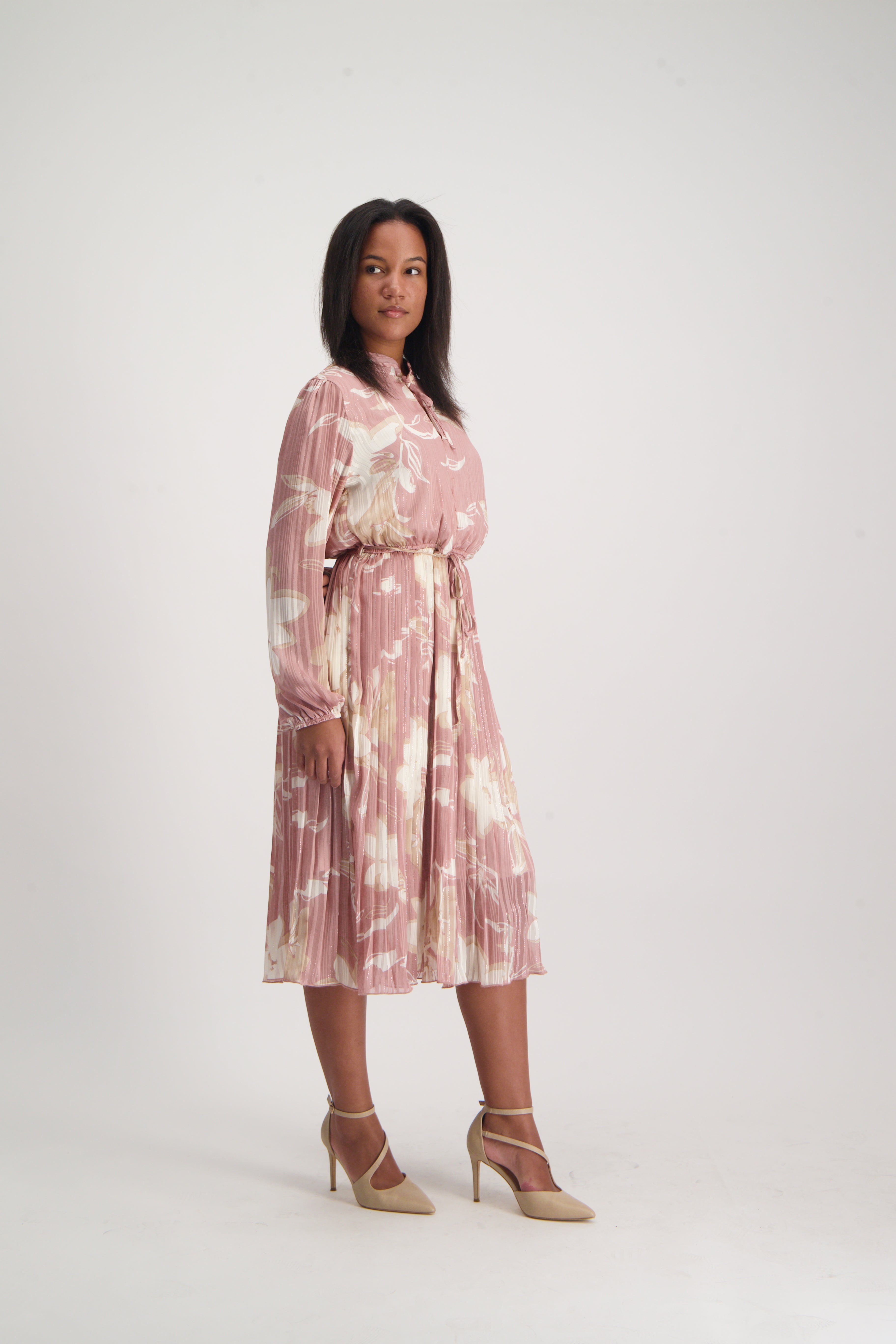 LADIES CIARRA STONE  LUREX TIERED DRESS