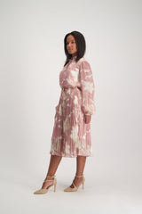 LADIES CIARRA STONE  LUREX TIERED DRESS