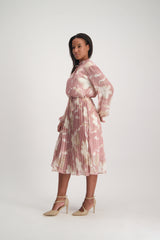 LADIES CIARRA STONE  LUREX TIERED DRESS