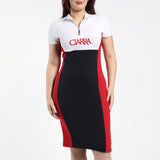 LADIES CIARRA NAVY DRESS