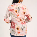 LADIES CIARRA RUST FLORAL SHIRT