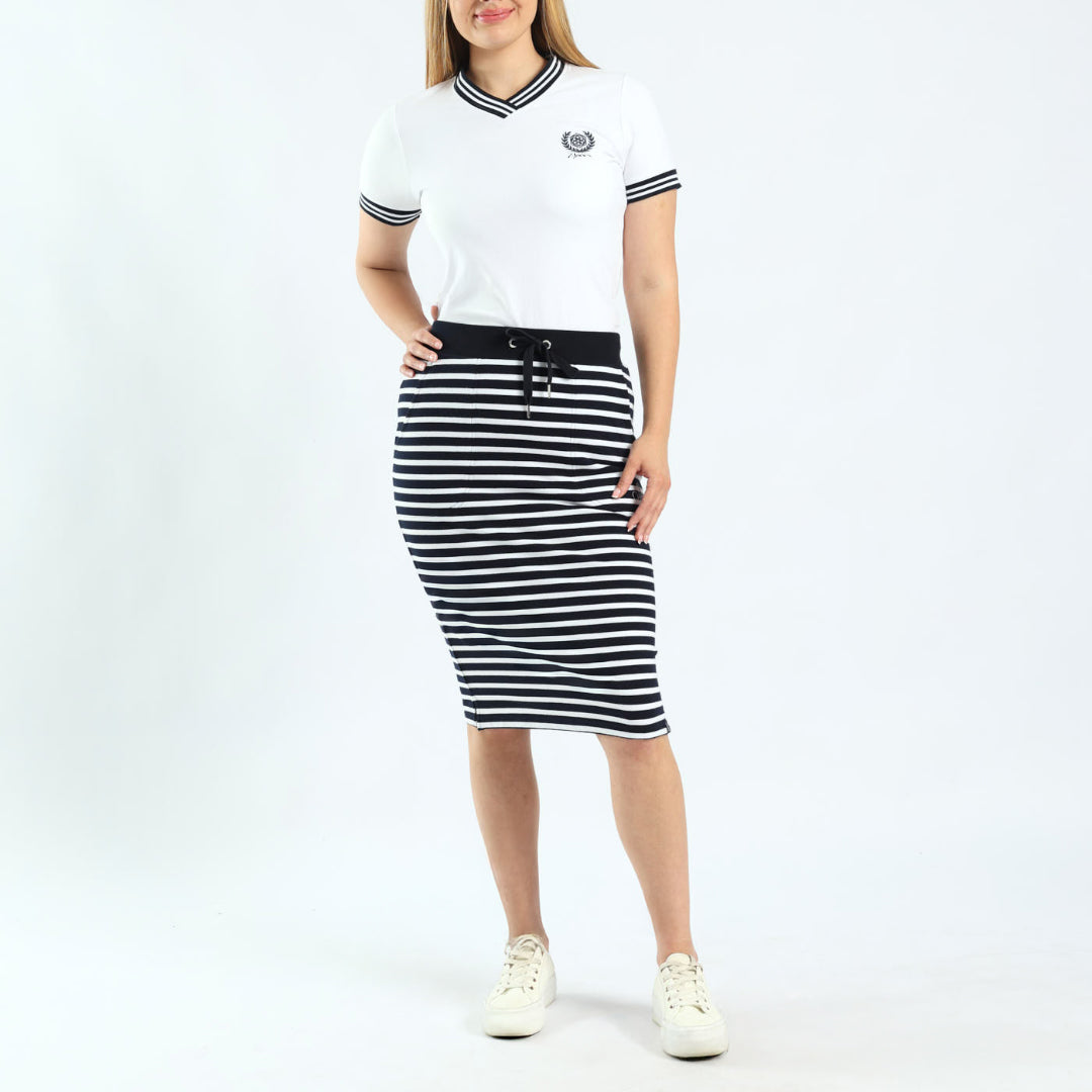 LADIES CIARRA STRIPE SKIRT