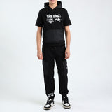 BOYS TRB BLACK HOODED SWEATER