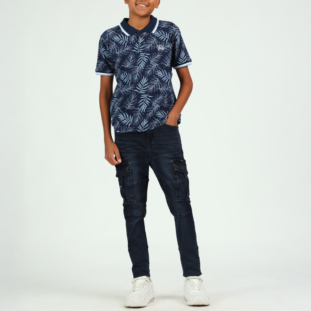 BIG BOYS TRB NAVY FLORAL GOLFER