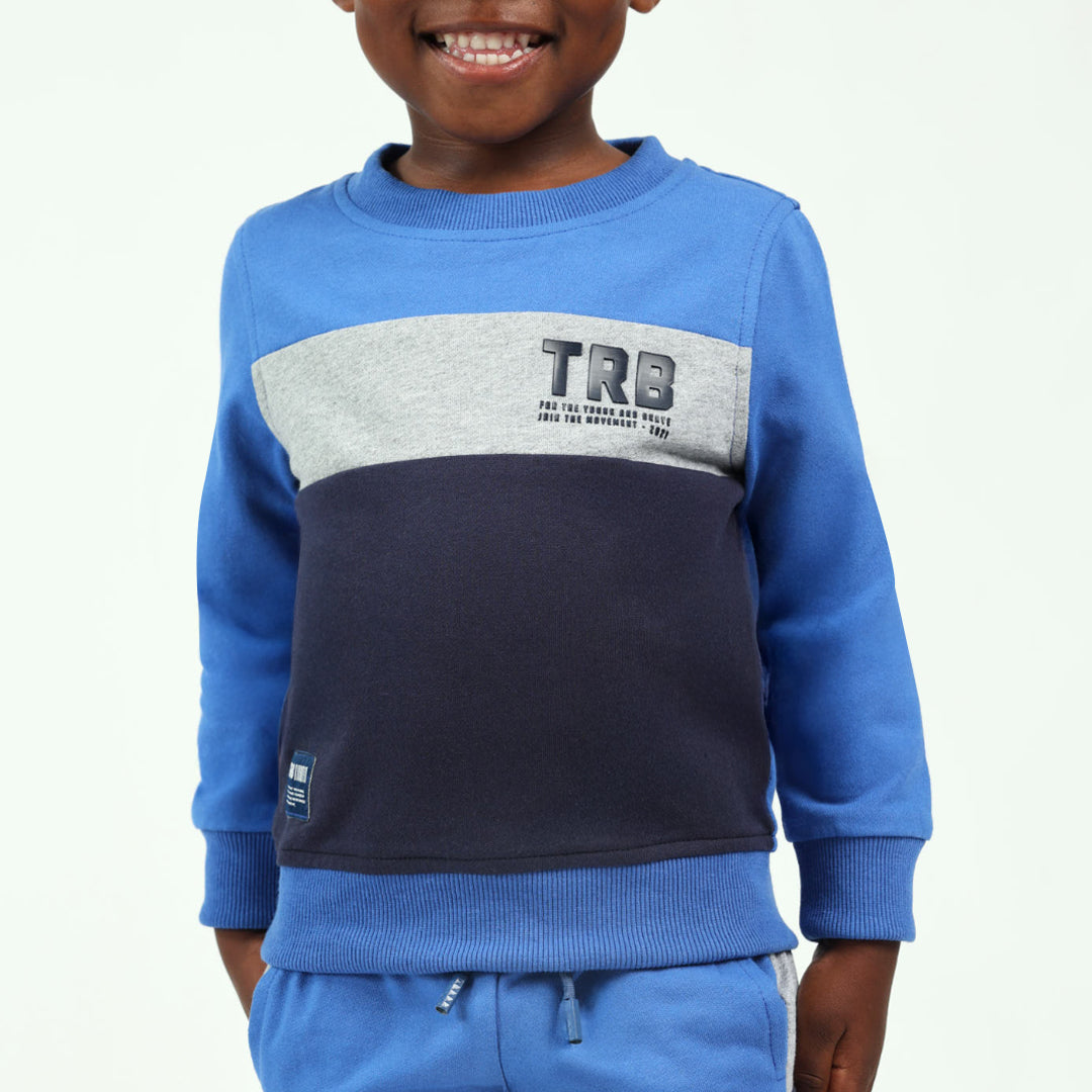 BOYS TRB BLUE/NAVY SWEATER