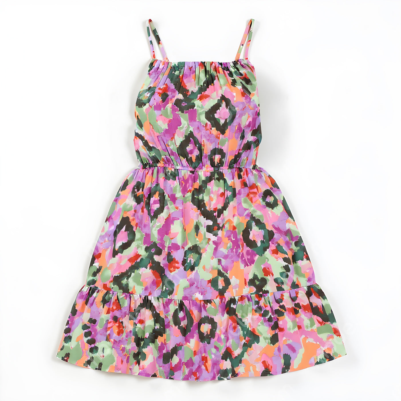 LADIES NOVA AOP MINI STRAPPY DRESS