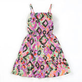LADIES NOVA AOP MINI STRAPPY DRESS