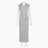 Grey Rib Dress