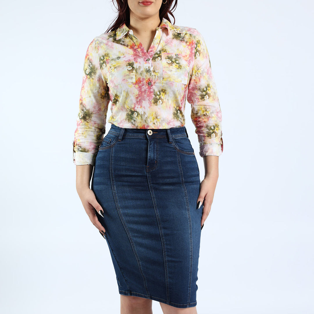 LADIES CIARRA DENIM SKIRT