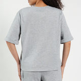 Grey Crew Boxy Top
