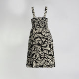 Black/Cream Flare Dress