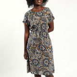 Coral/Blue Tennis Dress