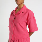 Cerise Buttons Shirt