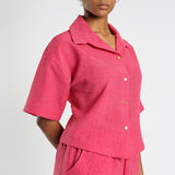 Cerise Buttons Shirt