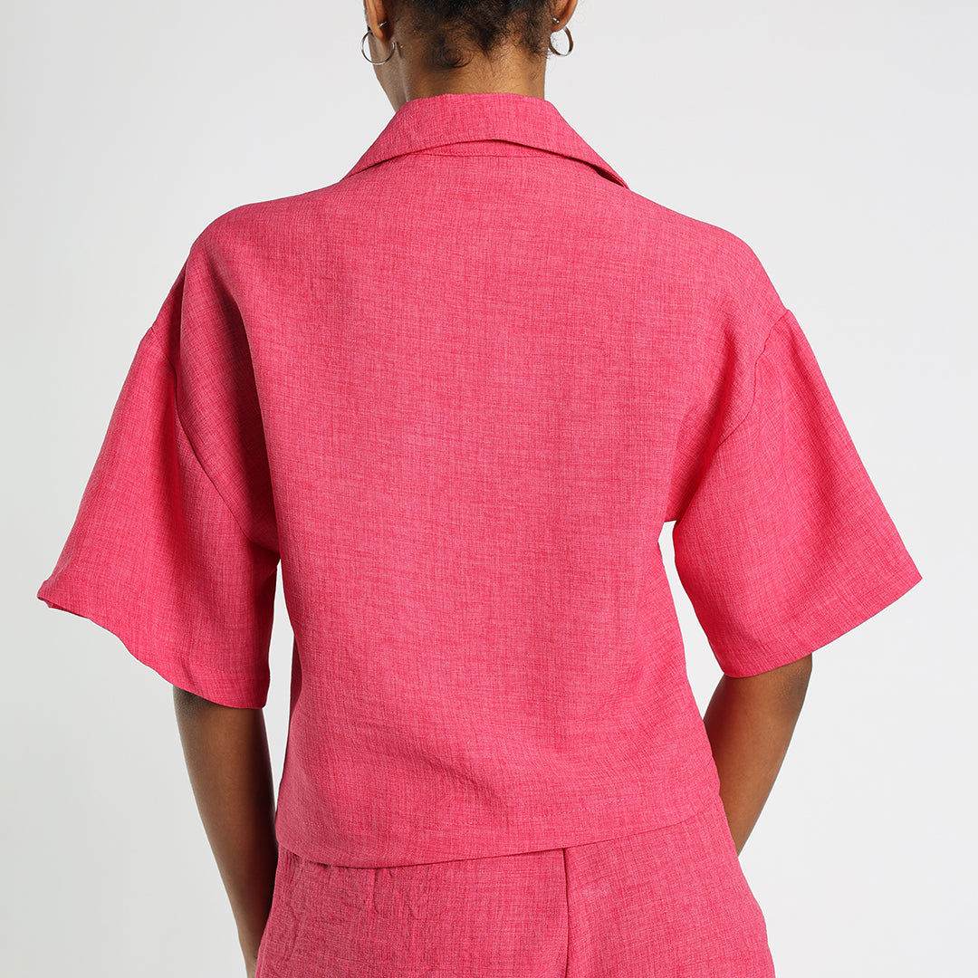Cerise Buttons Shirt