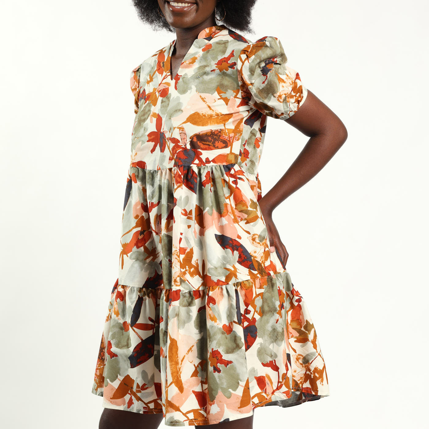 Rust Mustard Henly Dress