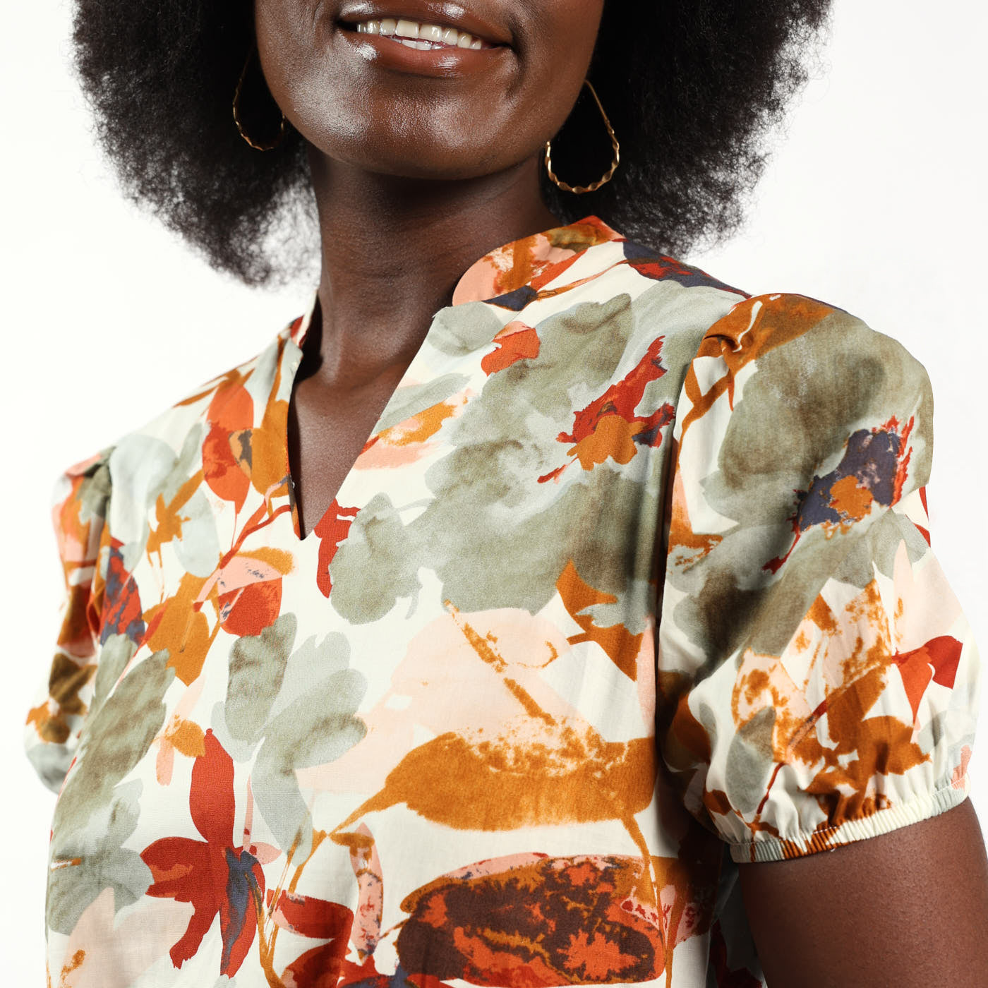 Rust Mustard Henly Dress