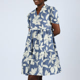 Blue/Cream Henly Dress