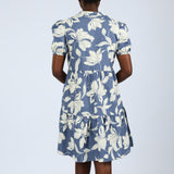 Blue/Cream Henly Dress