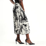 Black/White Pleated Skirt