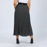 Black/White Pleated Skirt