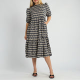 Printed Tiered Dress
