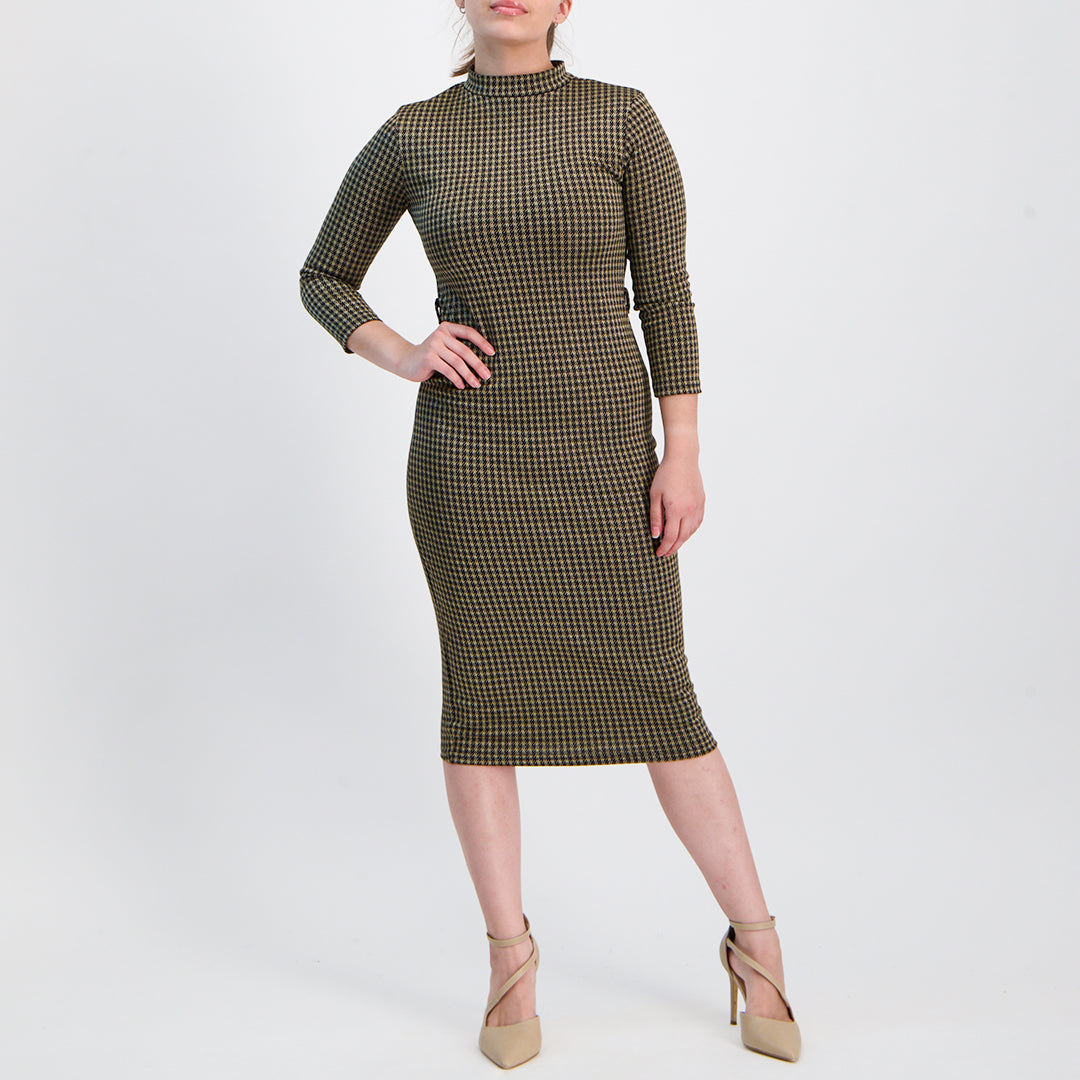Black/Gold Bodycon Dress