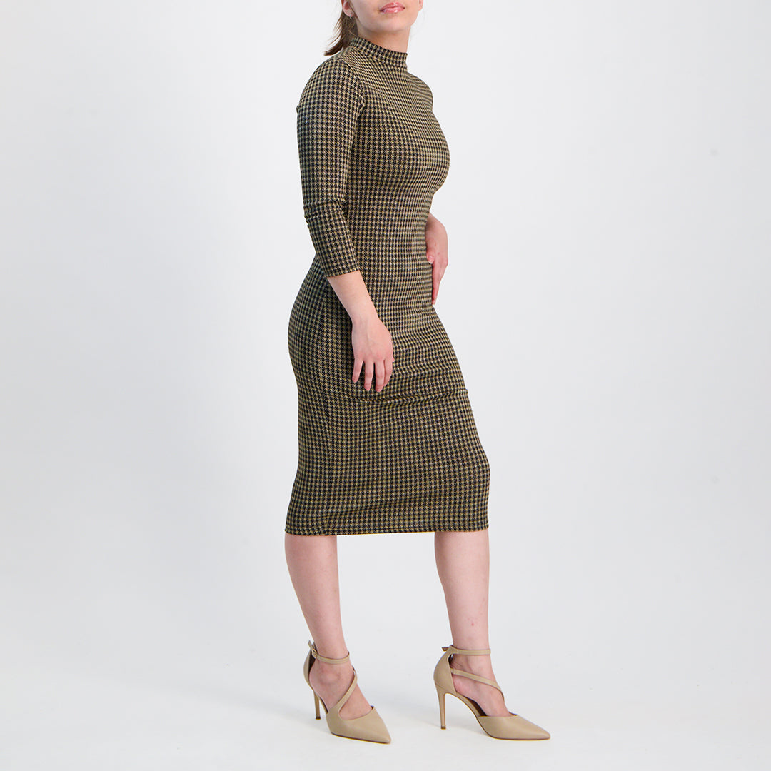 Black/Gold Bodycon Dress