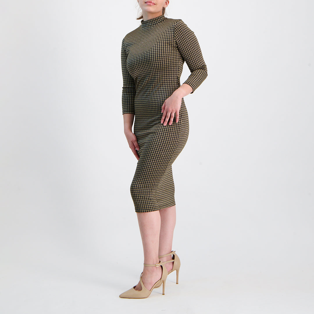 Black/Gold Bodycon Dress