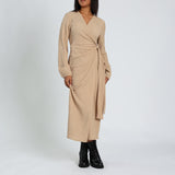 Stone Wrap Dress