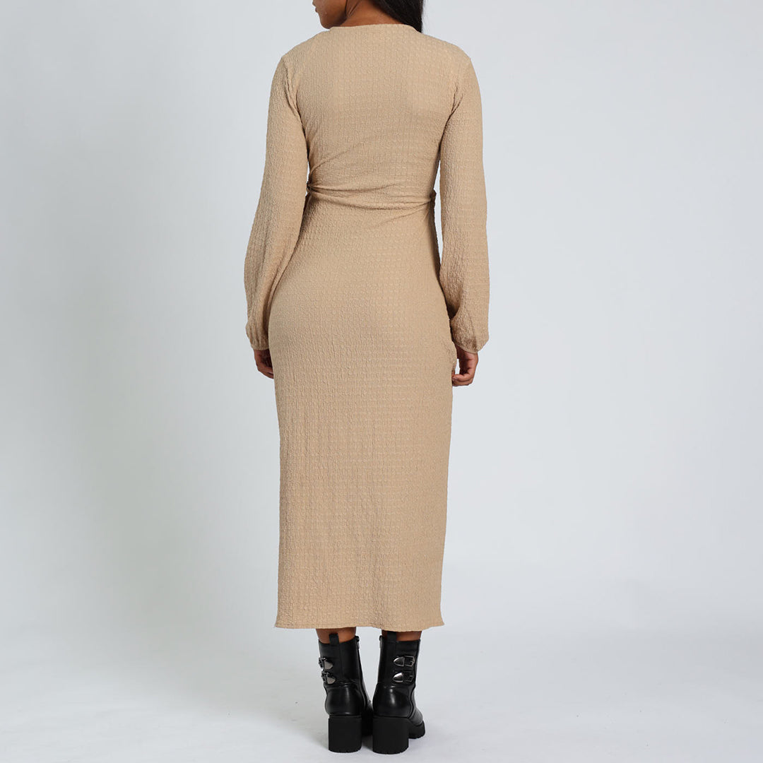 Stone Wrap Dress