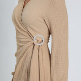 Stone Wrap Dress