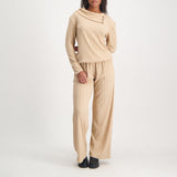 LADIES CIARRA STONE COWL NECK TOP