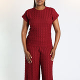 Maroon Basic Top