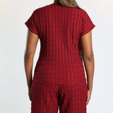 Maroon Basic Top