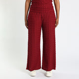 Maroon Basic Pants