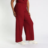 Maroon Basic Pants